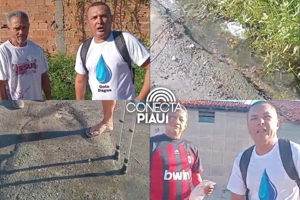 Moradores denunciam serviços mal feitos pela Águas de Teresina na zona Norte