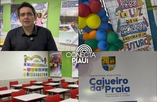 Município de Cajueiro da Praia inaugura nova Escola de Tempo Integral (Foto: Reprodução) Município de Cajueiro da Praia inaugura nova Escola de Tempo Integral (Foto: Reprodução)