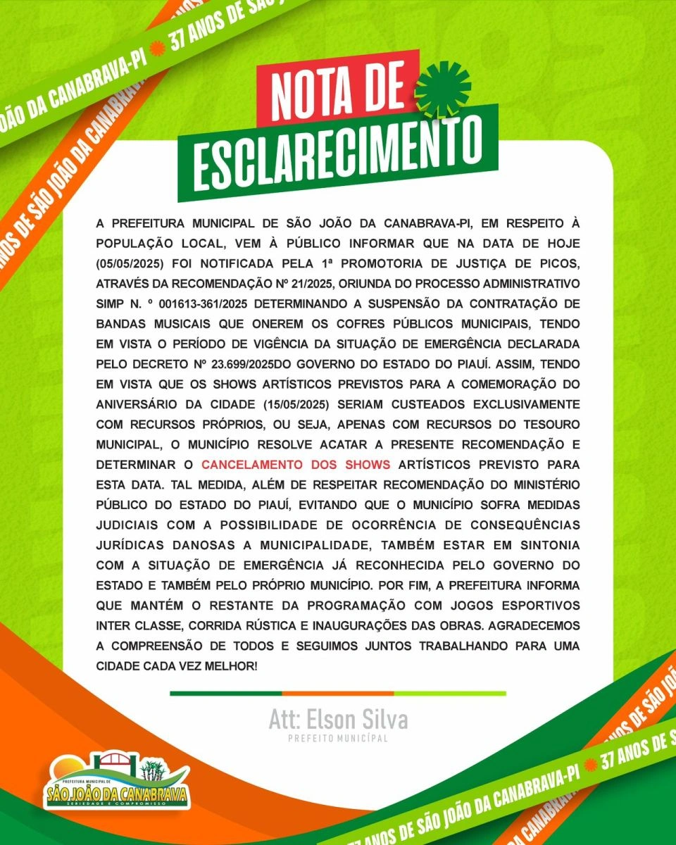 Nota de Esclarecimento