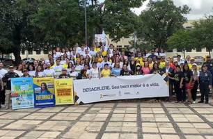 Órgãos de trânsito realizam abertura da campanha Maio Amarelo 2025 no Piauí (Foto: Conecta Piauí) Órgãos de trânsito realizam abertura da campanha Maio Amarelo 2025 no Piauí (Foto: Conecta Piauí)