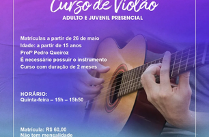 Palácio da Música abre matrículas para curso de violão em Teresina (Foto: Reprodução)
