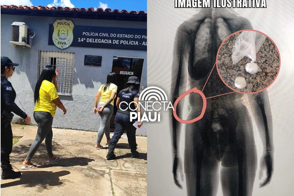 Polícia flagra duas mulheres tentando entrar com drogas na Cadeia Pública de Altos