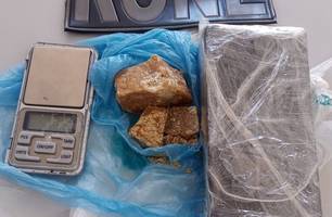 Rone prende dois homens por tráfico de drogas no bairro Primavera, em Teresina (Foto: Reprodução)