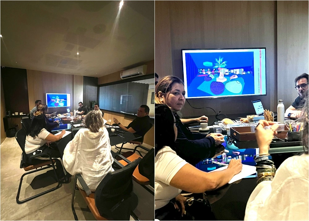 Sebrae apresenta proposta arquitetônica para o NEON 2025 em reunião com agência