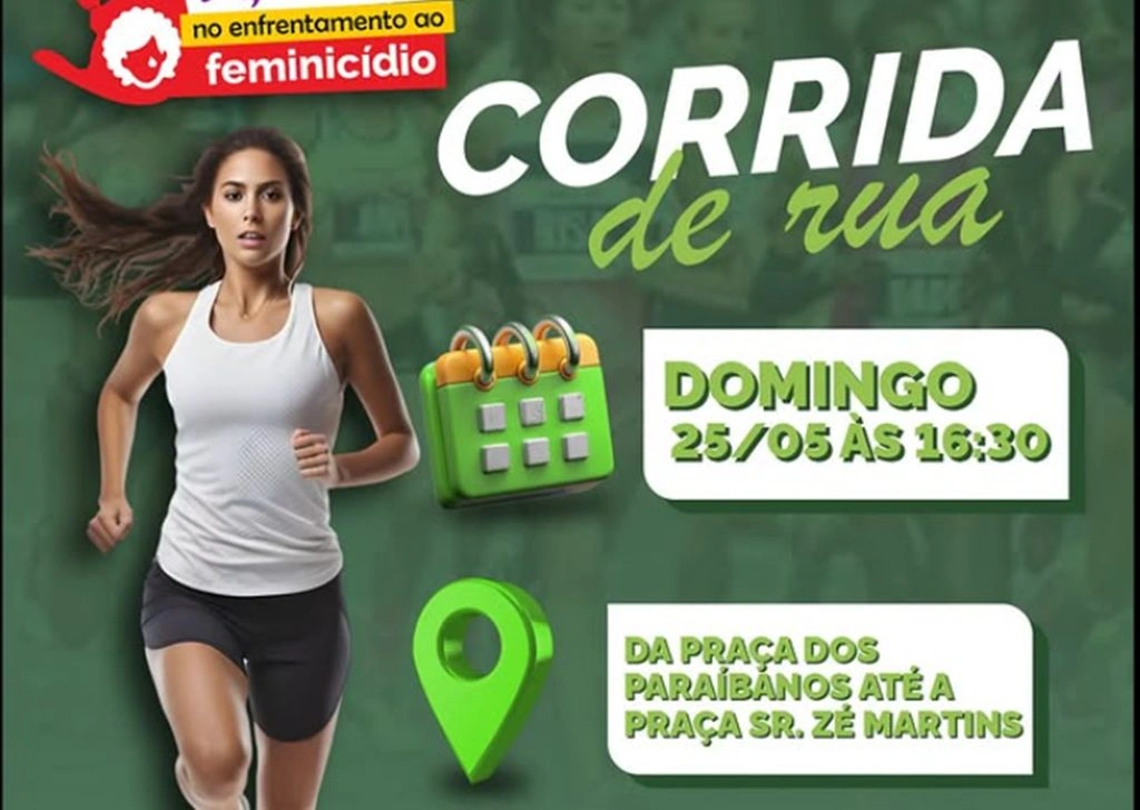 Secretaria das Mulheres realiza Corrida contra o Feminicídio em Cristino Castro