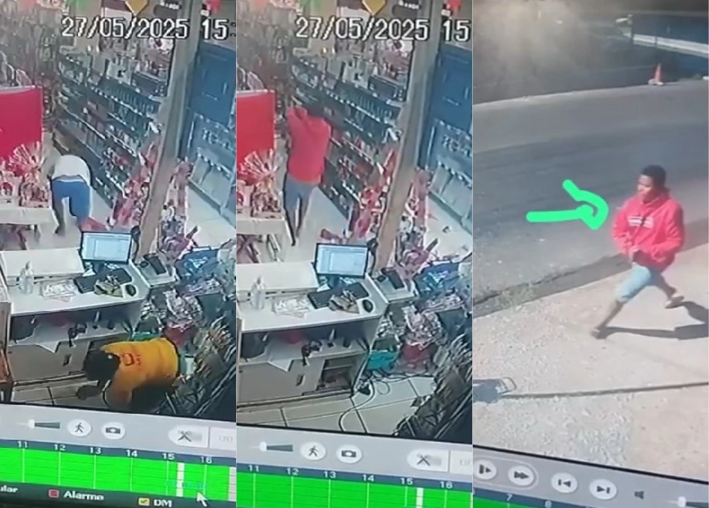 Vídeo flagra tentativa de homicídio contra ex-detento dentro de comércio em Altos
