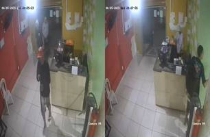 Academia é alvo de arrastão por bandidos armados no bairro Pedra Mole, em Teresina (Foto: Reprodução)