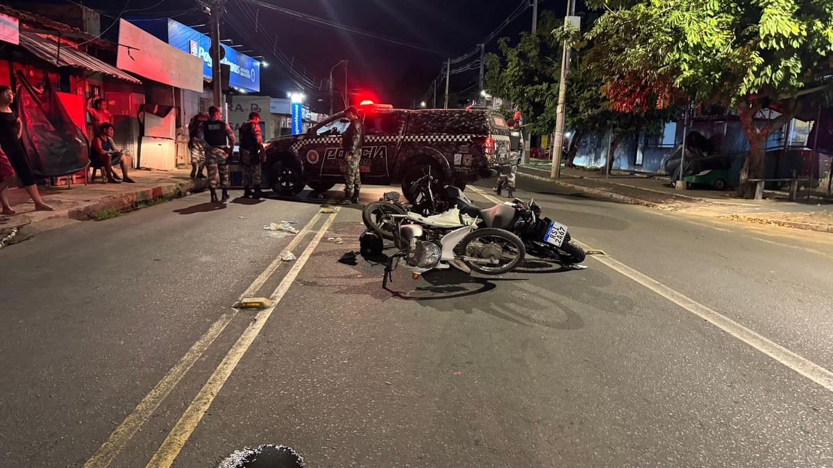 Acidente com três motos deixa feridos no bairro São Joaquim em Teresina