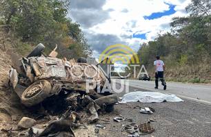 Acidente grave na PI-236 (Foto: Joseph Silva/Conecta Piauí)