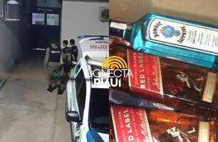 Adolescentes são apreendidas após furto em supermercado na zona Leste de Teresina (Foto: Reprodução)