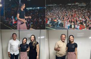 Água Branca bate recorde de público em show gospel de aniversário (Foto: Reprodução)