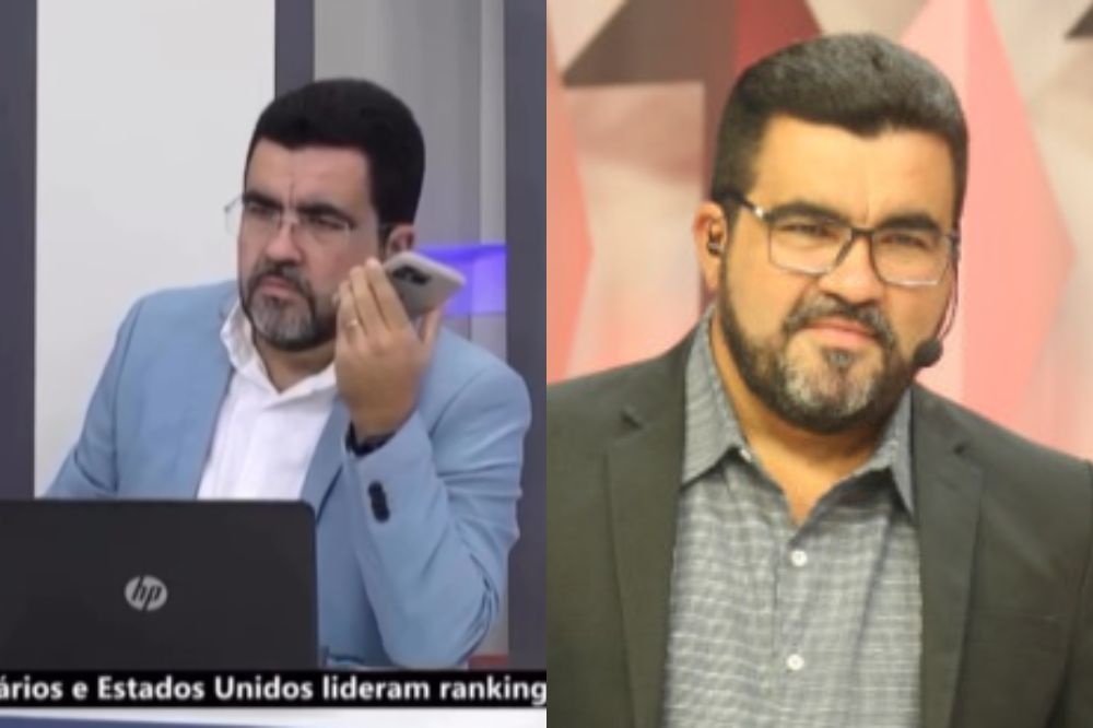 Apresentador Luiz Fortes sofre tentativa de golpe durante programa ao vivo na TV