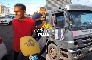 Caminhoneiro é preso após vender carga de água mineral em boca de fumo em Teresina (Foto: Repórter 12/Conecta Piauí) Caminhoneiro é preso após vender carga de água mineral em boca de fumo em Teresina (Foto: Repórter 12/Conecta Piauí)