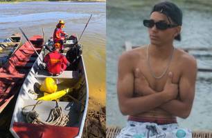Corpo de jovem que se afogou no Rio Parnaíba, em Madeiro, é encontrado (Foto: Reprodução/Corpo de Bombeiros)