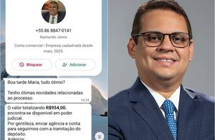 Criminoso usa imagem do presidente da OAB/PI para aplicar golpe em Teresina (Foto: Reprodução) Criminoso usa imagem do presidente da OAB/PI para aplicar golpe em Teresina (Foto: Reprodução)