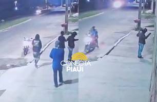 Criminosos rendem entregador e roubam motocicleta na zona Norte de Teresina (Foto: Reprodução)
