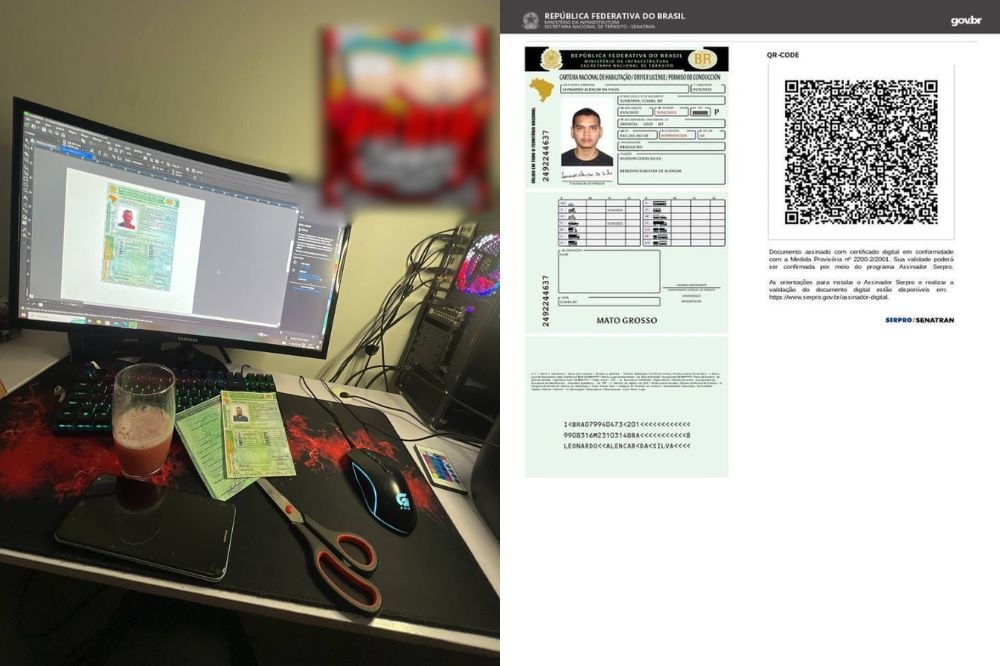 Criminosos vendem cartões clonados, dinheiro falso e esquemas de golpes em grupo