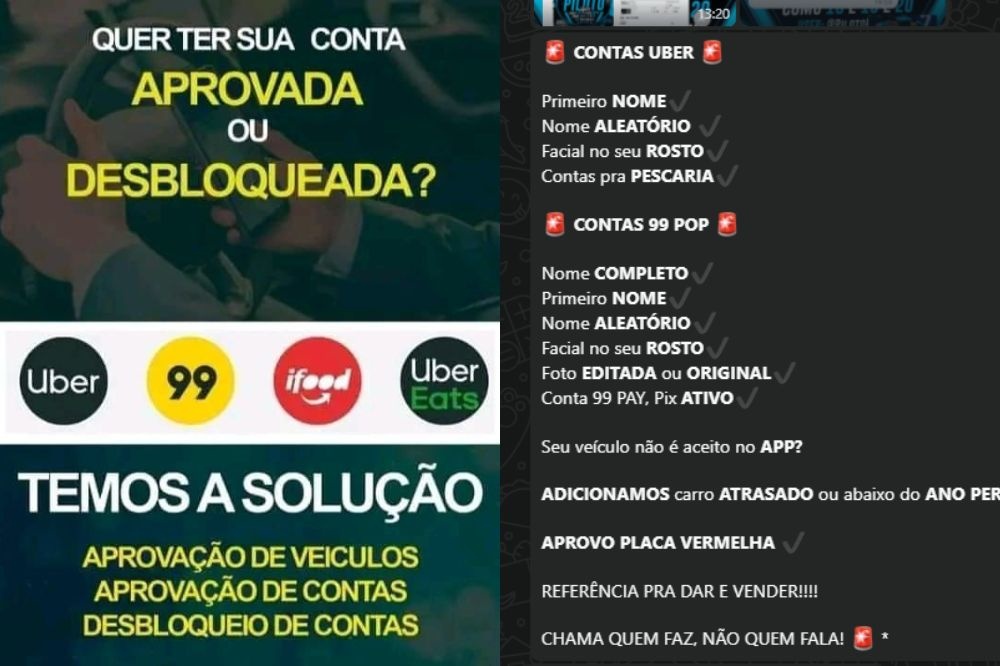 Criminosos vendem cartões clonados, dinheiro falso e esquemas de golpes em grupo