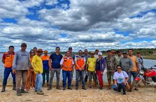 Defesa Civil do Piauí inicia o mapeamento de áreas no entorno da Barragem de Corredores, em Campo Maior (Foto: Reprodução/Ascom Sedec) Defesa Civil do Piauí inicia o mapeamento de áreas no entorno da Barragem de Corredores, em Campo Maior (Foto: Reprodução/Ascom Sedec)