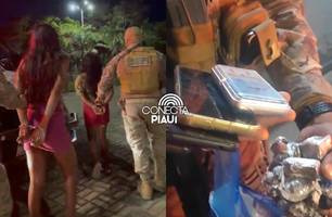 Duas mulheres são presas com mais de 150 porções de maconha em Teresina (Foto: Repórter 12/Conecta Piauí) Duas mulheres são presas com mais de 150 porções de maconha em Teresina (Foto: Repórter 12/Conecta Piauí)