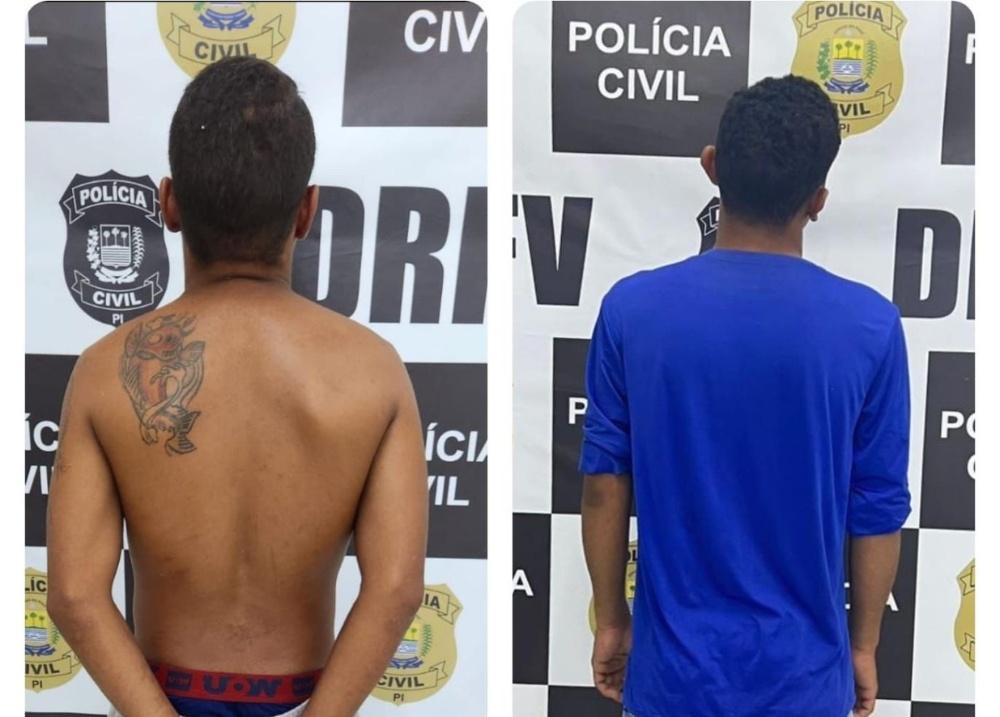 Dupla é presa suspeita de diferentes roubos de motocicletas em Teresina