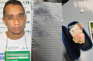 Faccionado do Bonde dos 40 que estava foragido é preso com drogas em Teresina (Foto: Reprodução) Faccionado do Bonde dos 40 que estava foragido é preso com drogas em Teresina (Foto: Reprodução)