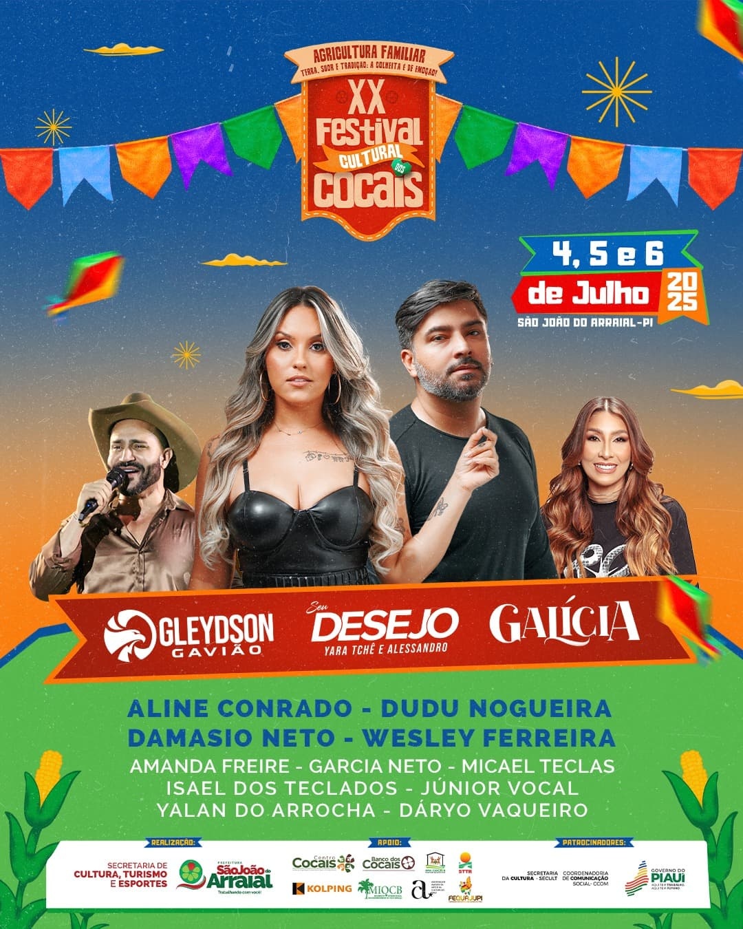 Festival Cultural dos Cocais promete agitar São João do Arraial com música e dança