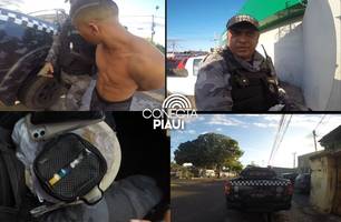 Força Tática captura traficante detido com droga na zona Sudeste de Teresina (Foto: Reprodução)
