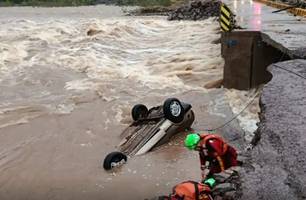 Fortes chuvas no RS deixam dois mortose e um desaparecido (Foto: Alexandre Pessoa/Divulgação)
