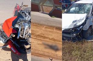 Grave acidente deixa dois mortos em frente a penitenciária Major César, em Altos (Foto: Reprodução) Grave acidente deixa dois mortos em frente a penitenciária Major César, em Altos (Foto: Reprodução)