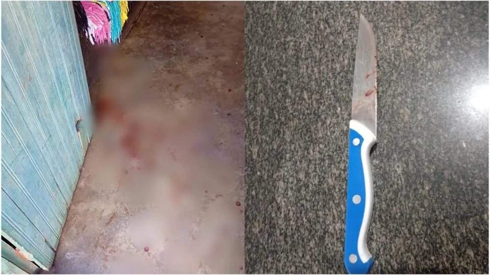 Homem é esfaqueado no rosto e esposa é presa suspeita do crime em Pedro II