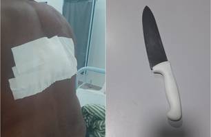 Homem é preso após tentar matar o próprio pai com facada no Piauí (Foto: Reprodução) Homem é preso após tentar matar o próprio pai com facada no Piauí (Foto: Reprodução)