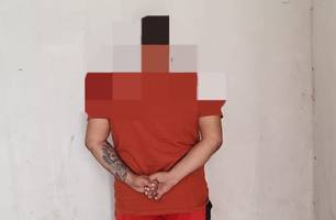 Homem é preso por tráfico de drogas durante cumprimento de mandado em Pio IX (Foto: Divulgação/PMPI)