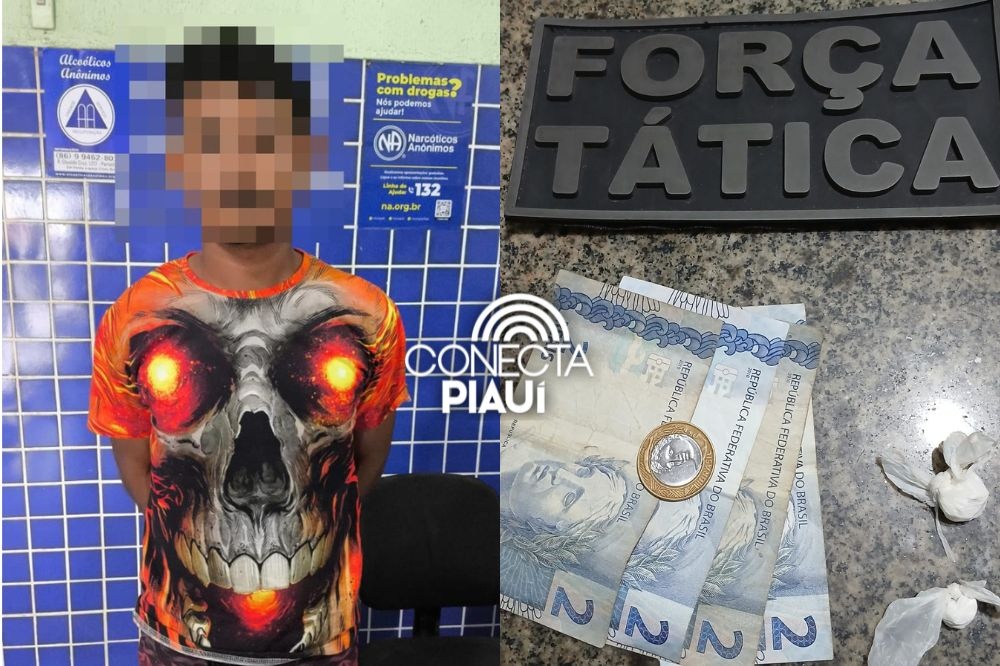 Homem é preso por tráfico de drogas durante patrulhamento da PM em Ilha Grande