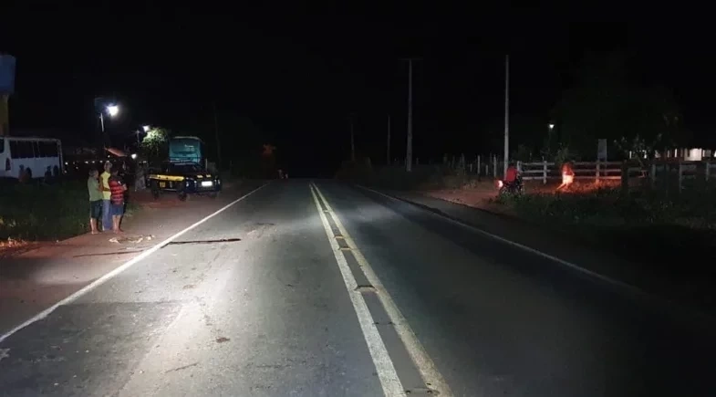Idoso piauiense morre atropelado na BR-135 no Maranhão; condutor fugiu do local