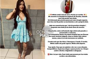 Influencer 'Barbie' quebra dois dedos em briga e pede cirurgia urgente no HUT (Foto: Reprodução)