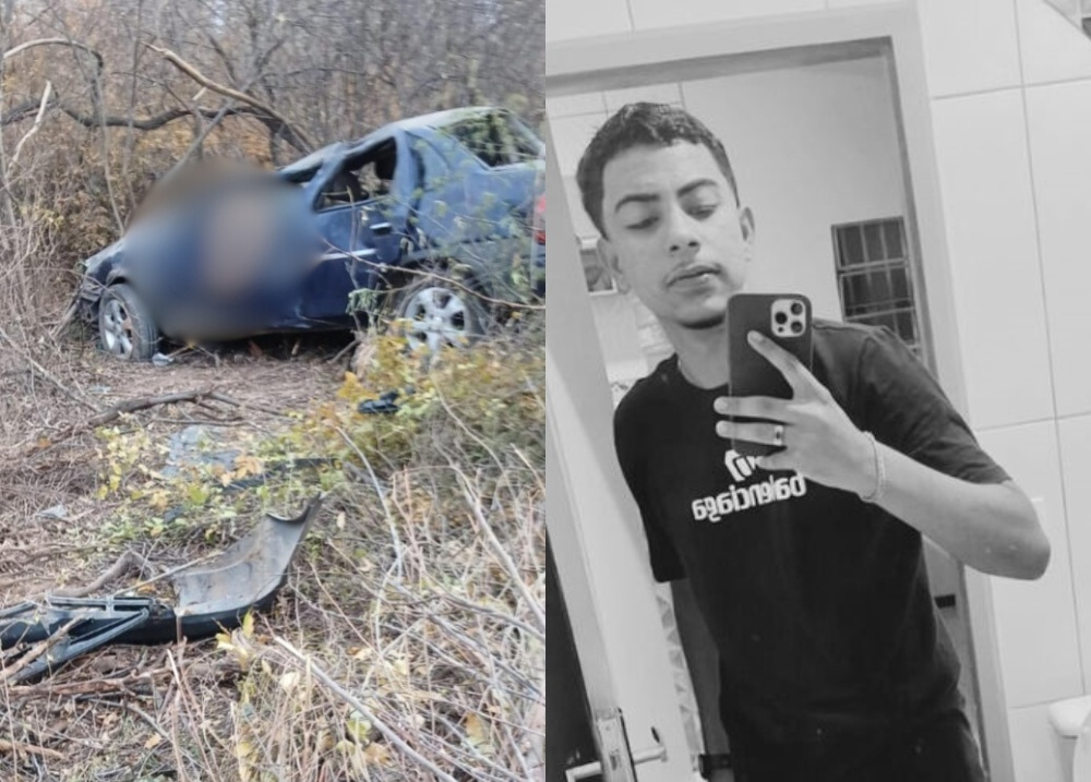 Jovem morre após carro capotar entre Monsenhor Hipólito e Campo Grande do Piauí