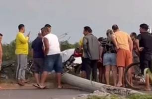 Jovem morre em grave acidente entre moto e carro em Timon (Foto: Divulgação/PRF-MA)