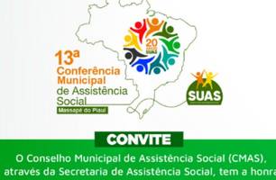 Massapê do Piauí convida população para a 13ª Conferência Municipal de Assistência Social (Foto: Reprodução) Massapê do Piauí convida população para a 13ª Conferência Municipal de Assistência Social (Foto: Reprodução)