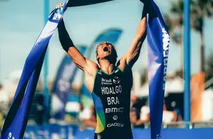 Miguel Hidalgo conquista vitória histórica na elite do triatlo mundial (Foto: WORLD TRIATHLON/DIVULGAÇÃO) Miguel Hidalgo conquista vitória histórica na elite do triatlo mundial (Foto: WORLD TRIATHLON/DIVULGAÇÃO)