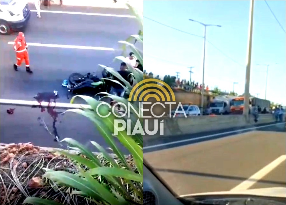 Motociclista fica gravemente ferido após colisão com carreta na BR316, em Teresina
