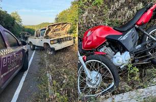 Motociclista morre após colidir contra caminhonete na PI-379, em Cocal dos Alves (Foto: Reprodução/Cocal Alerta)