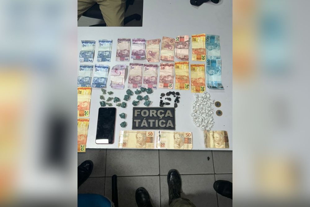 PM prende suspeito de tráfico e mulher por desacato na zona Sul de Teresina