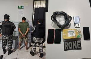 Polícia Militar prende suspeito de tráfico na zona Norte de Teresina (Foto: Reprodução)