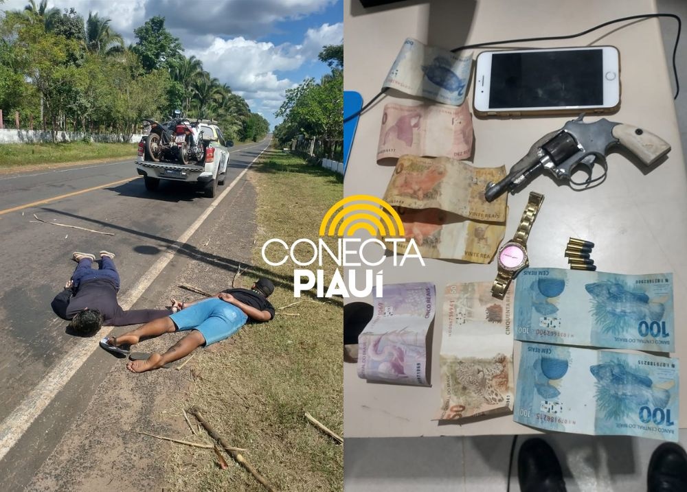 Polícia Militar recupera moto roubada e apreende arma de fogo em União