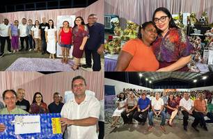 Prefeita Gerlane Cabral celebra o Dia das Mães com festa e sorteio de brindes em São Gonçalo do Piauí (Foto: Divulgação/Ascom) Prefeita Gerlane Cabral celebra o Dia das Mães com festa e sorteio de brindes em São Gonçalo do Piauí (Foto: Divulgação/Ascom)