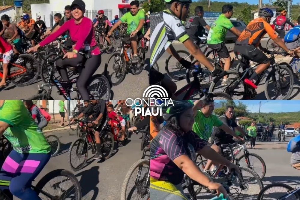 Prefeito Everardo Araújo participa do 13º Passeio Ciclístico de Curralinhos