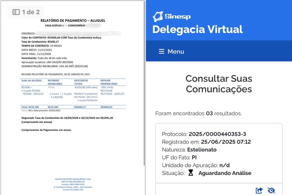 Proprietária denuncia suposto golpe cometido por imobiliária de Teresina