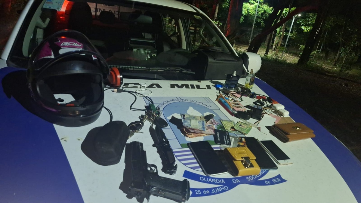 Quadrilha é presa após roubo de carro e confronto com a PM em Teresina