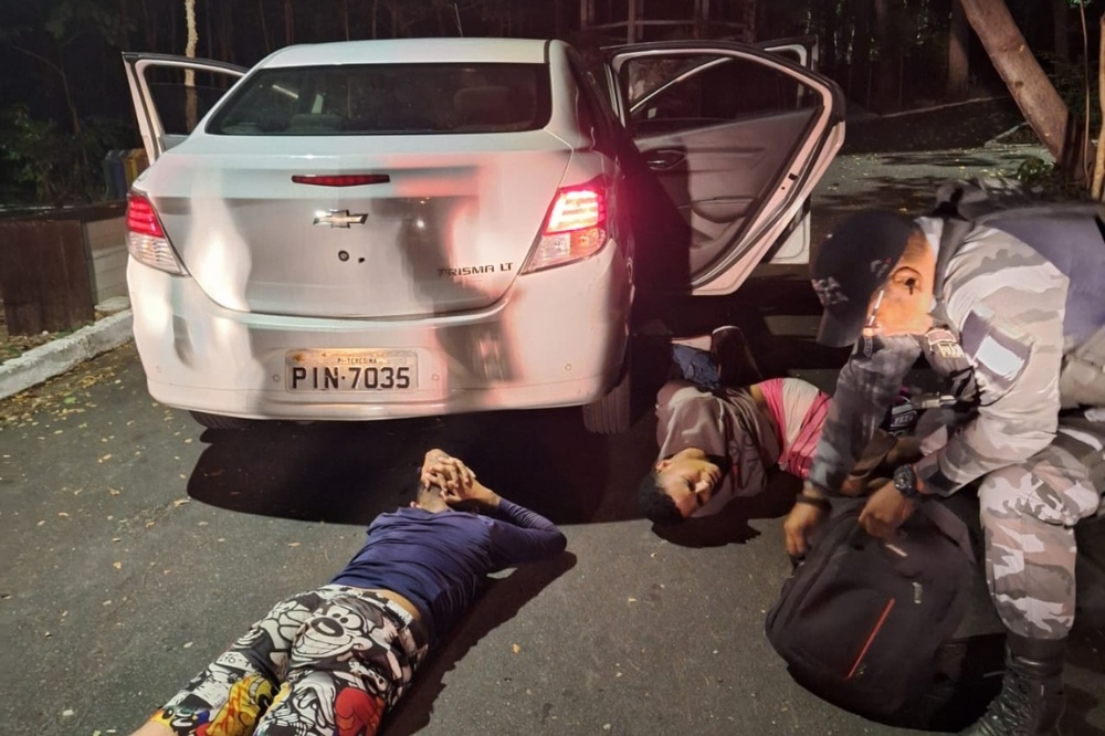Quadrilha é presa após roubo de carro e confronto com a PM em Teresina